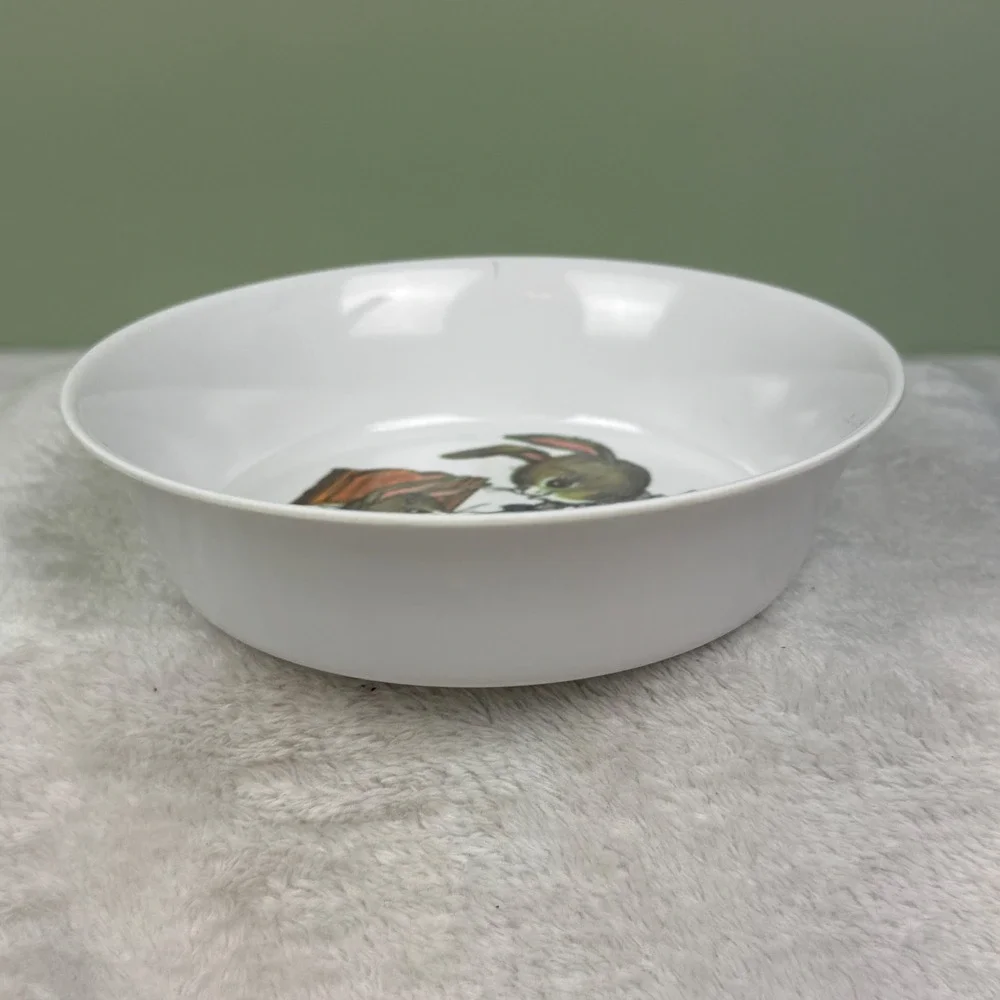 Vintage Peter Rabbit SiLite Inc Melamine Bunny  Kids Plate Bowl Mug Set Cottage